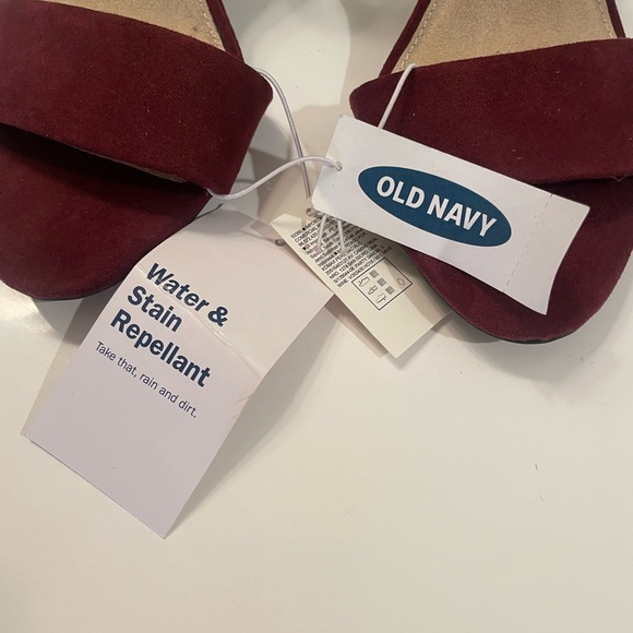 Size 6 | Old Navy | Maroon Faux-Suede High Heels | NWT - Picture 10 of 12